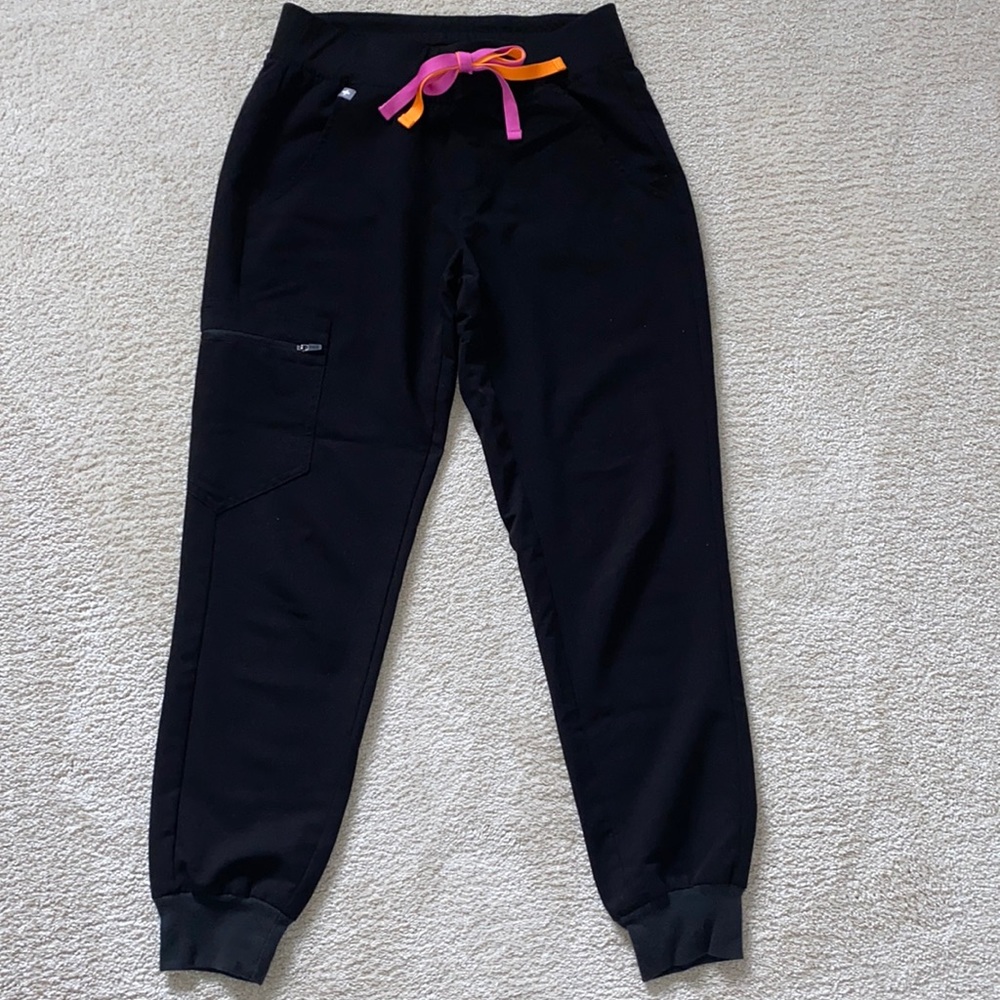 Figs XS/P Black Zamora Jogger Pants.